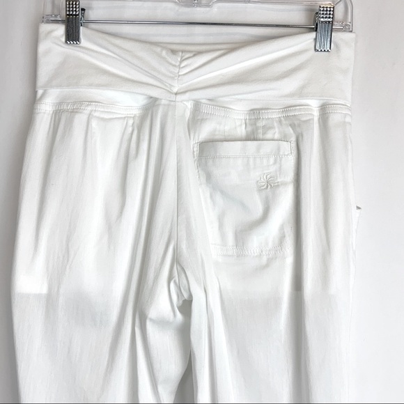 Athleta White Cropped Jogger Pants Size 4 - Picture 4 of 8
